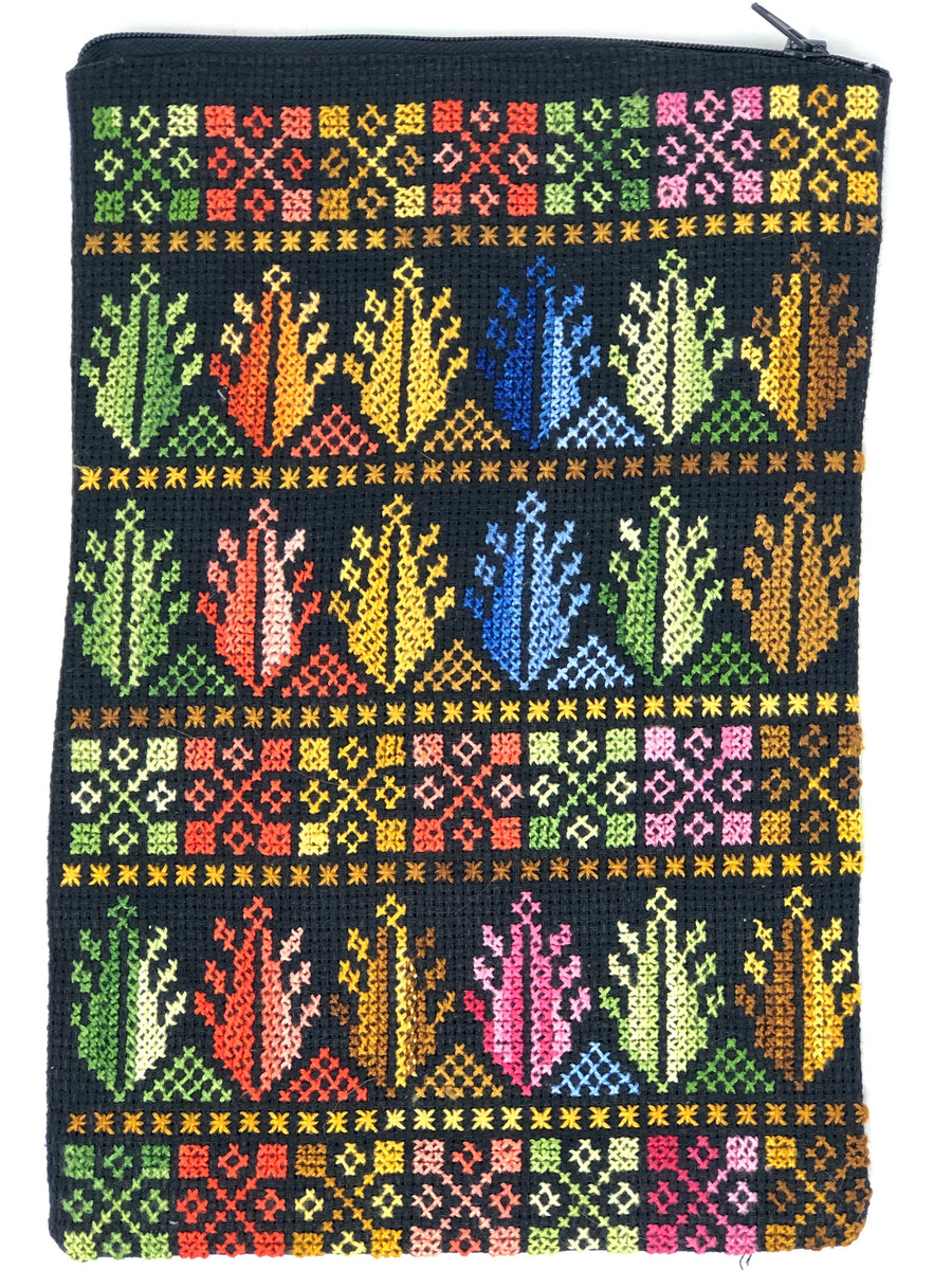 Bedouin Embroidery - Zippered Pouch