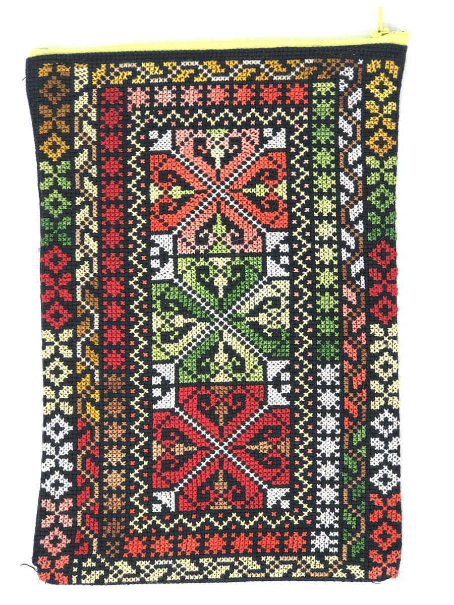 Bedouin Embroidery - Zippered Pouch