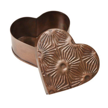 Copper-plated Heart Box