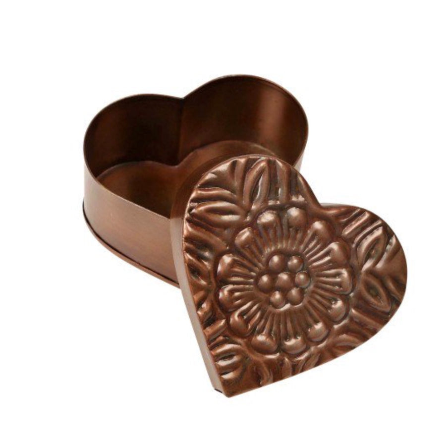 Copper-plated Heart Box